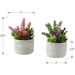 9" Artificial Plant (Set of 2)