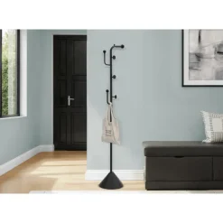 66" Coat Rack in Black Metal
