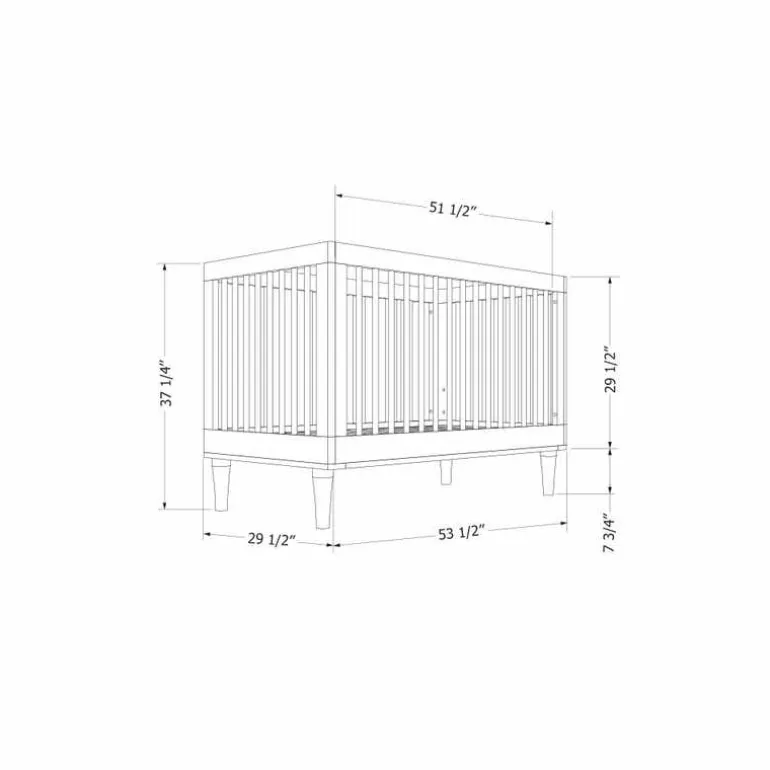 3 in 1 Convertible Crib - South Shore