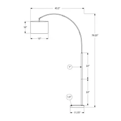 79" Metal Floor Lamp