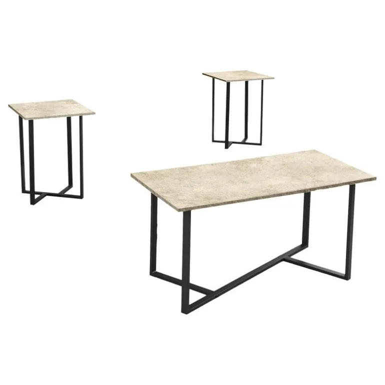 3 Pcs Coffee Table Set - Monarch