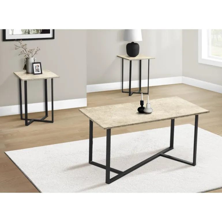 3 Pcs Coffee Table Set - Monarch
