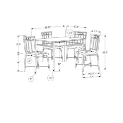 5 pcs Dining Set