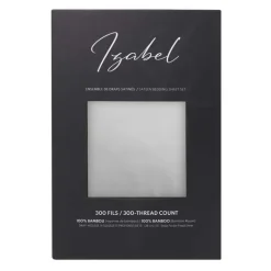 2 Twin XL Bamboo Bed Sheet Set - Cement Grey