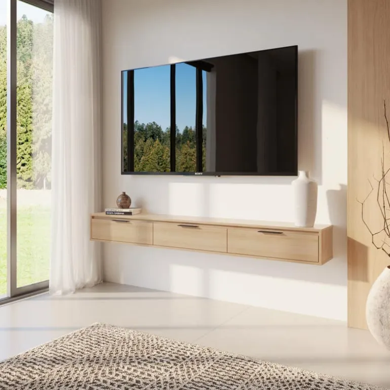 72" Wall-Mounted TV Stand with Storage - Nexera