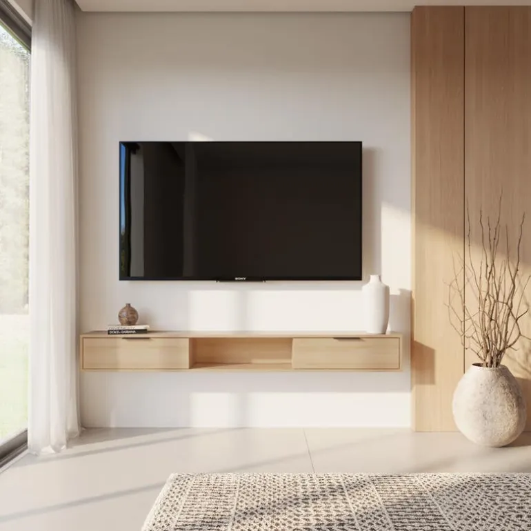 72" Wall-Mounted TV Stand with Storage - Nexera