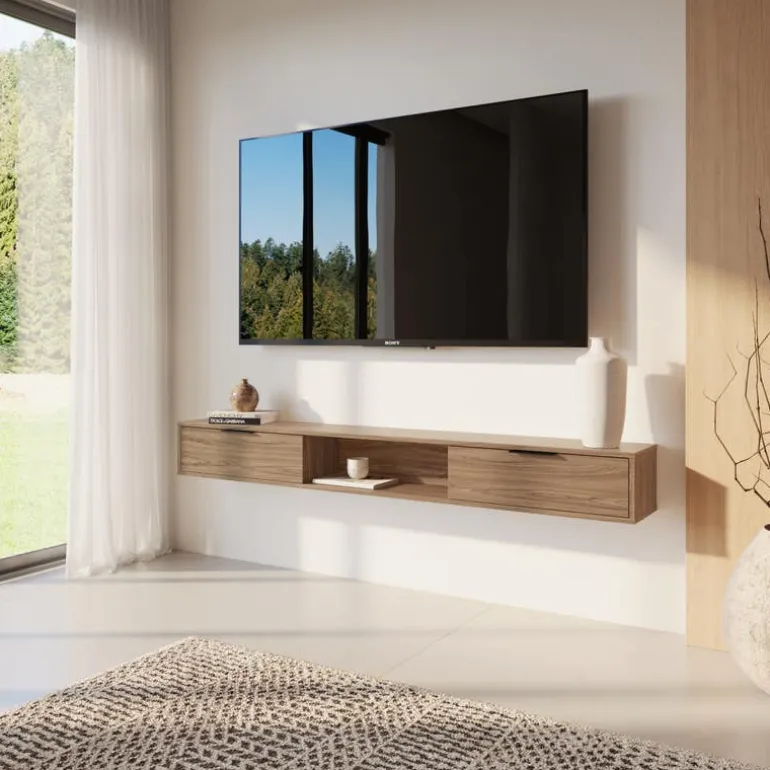 72" Wall-Mounted TV Stand with Storage - Nexera