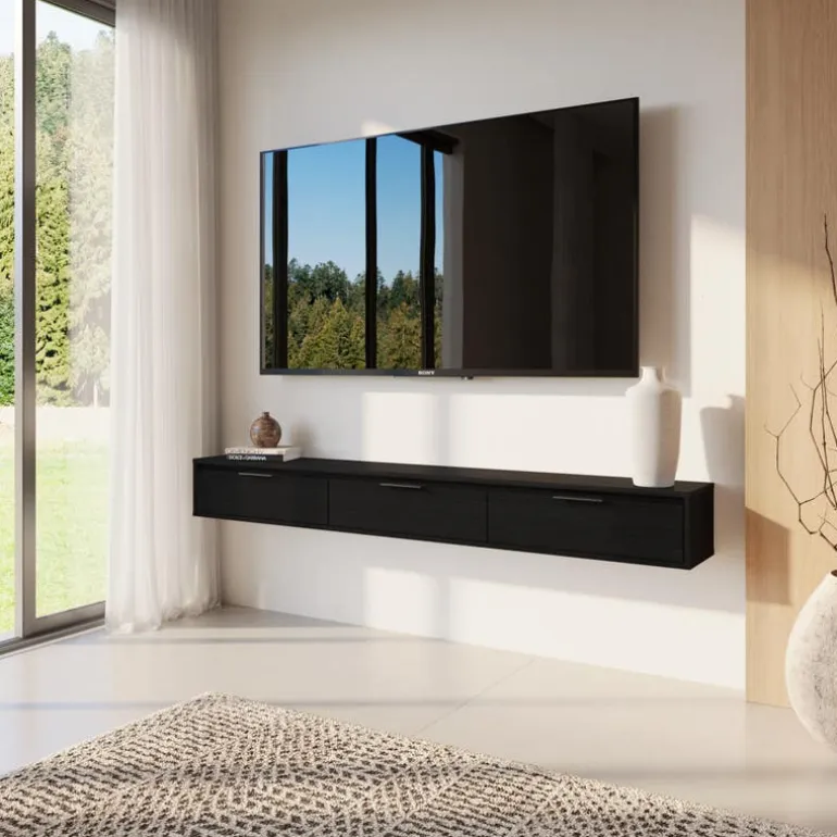 72" Wall-Mounted TV Stand with Storage - Nexera
