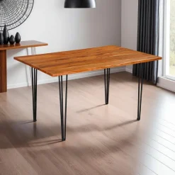 Acacia Wood Dining Table - 55" x 36"