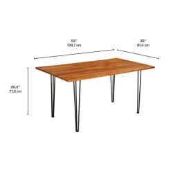 Acacia Wood Dining Table - 55
