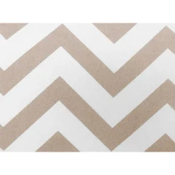 Accent chair - dark taupe " chevron " with chrome metal