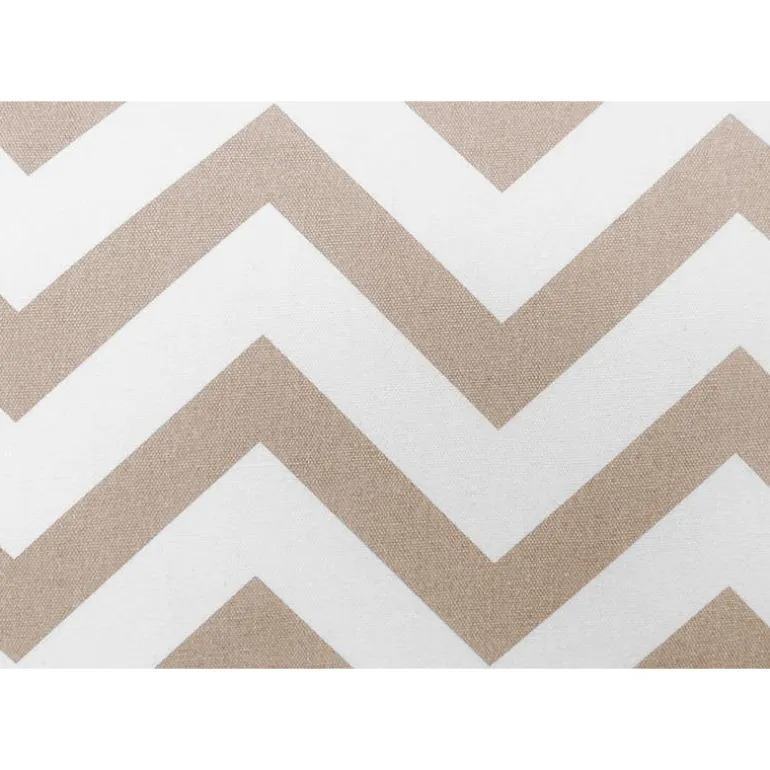 Accent chair - dark taupe " chevron " with chrome metal