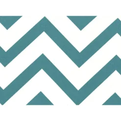 Accent chair - teal " chevron " fabric / chrome metal