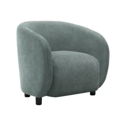 Accent Chair in Green Fabric