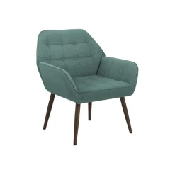 Accent Chair in Turquoise Fabric