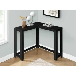 Accent table - 36" / black corner console - Monarch