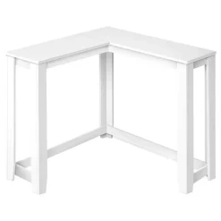 Accent table - 36" / white corner console - Monarch