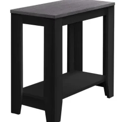 Accent table - black / grey top - Monarch