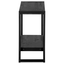Accent table - black reclaimed wood-look / black metal - Monarch