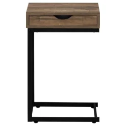 Accent table - brown reclaimed-look / black metal - Monarch