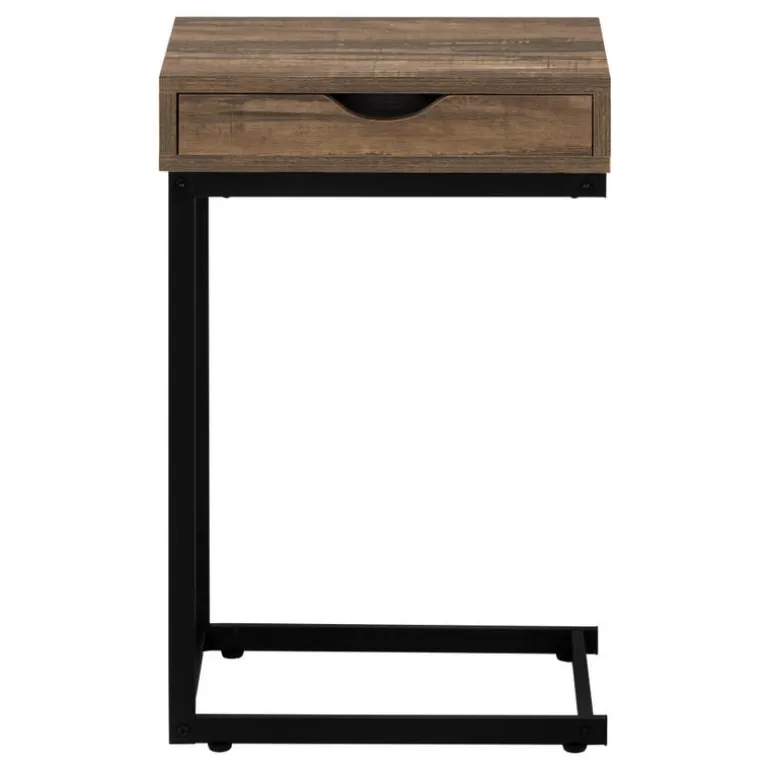 Accent table - brown reclaimed-look / black metal - Monarch