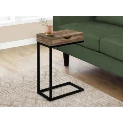 Accent table - brown reclaimed-look / black metal - Monarch