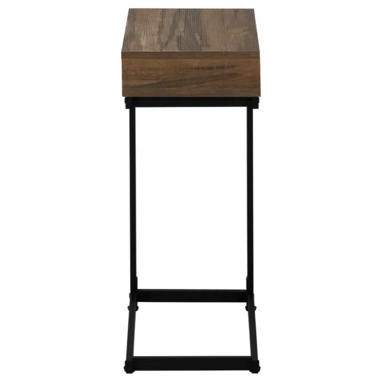 Accent table - brown reclaimed-look / black metal - Monarch