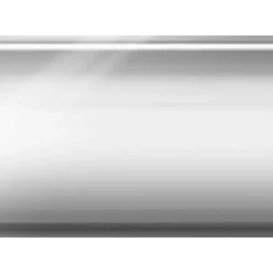 Accent table - chrome metal with frosted tempered glass - Monarch