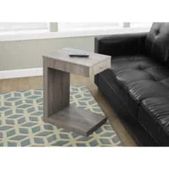 Accent table - dark taupe with a drawer - Monarch