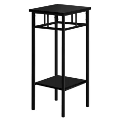 Accent table - 28"h / black / black metal - Monarch