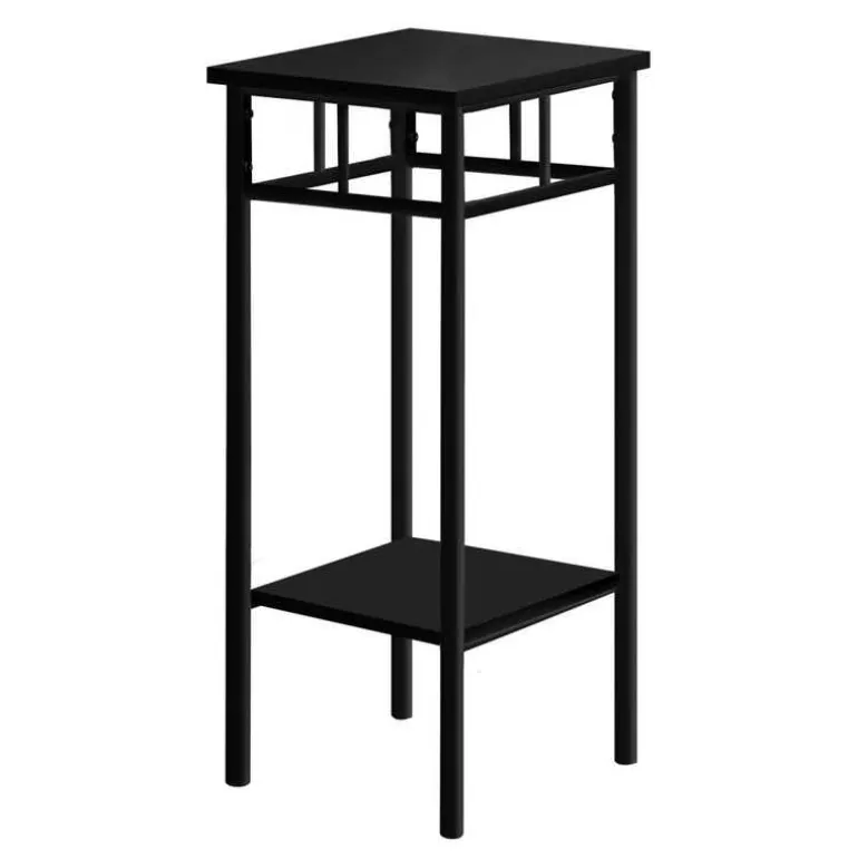 Accent table - 28"h / black / black metal - Monarch