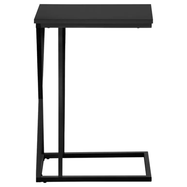 Accent table - 25"h / black / black metal - Monarch