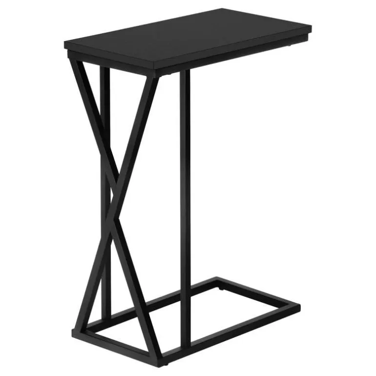 Accent table - 25"h / black / black metal - Monarch