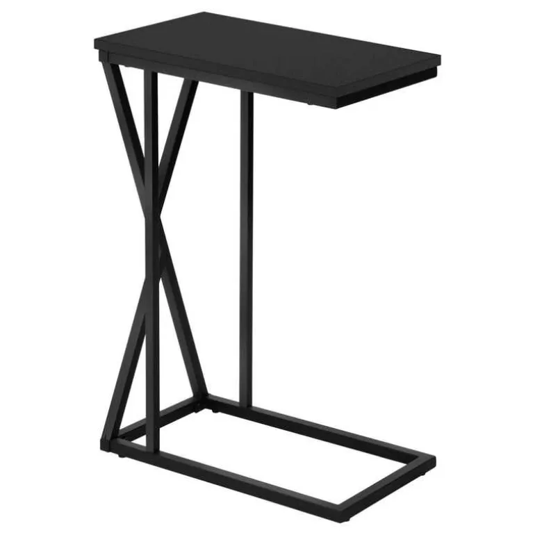 Accent table - 25"h / black / black metal - Monarch