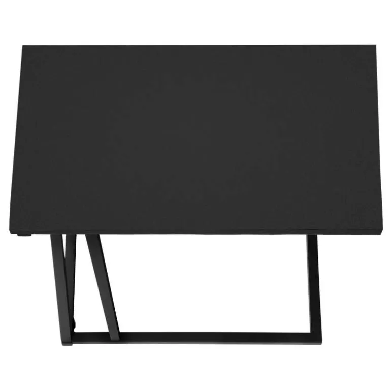 Accent table - 25"h / black / black metal - Monarch