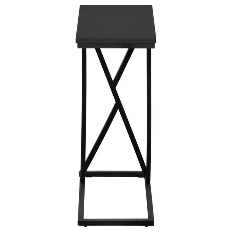 Accent table - 25"h / black / black metal - Monarch