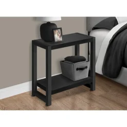 Accent table - 22"h / black / black metal - Monarch