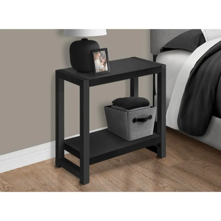 Accent table - 22"h / black / black metal - Monarch