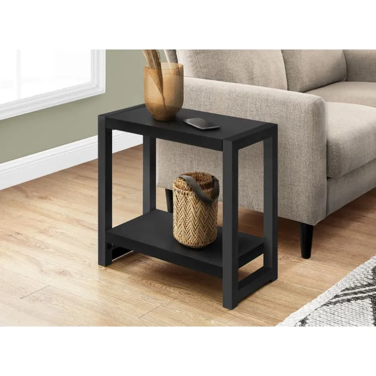 Accent table - 22"h / black / black metal - Monarch