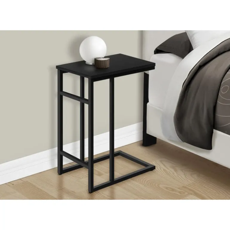 Accent table - 24"h / black / black metal - Monarch
