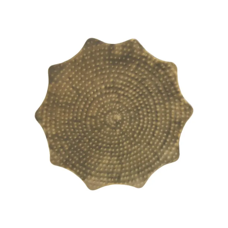 Accent table - 22"h / gold iron metal end table - Monarch