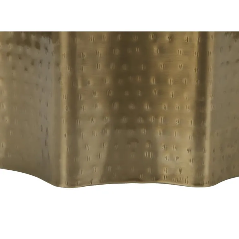 Accent table - 22"h / gold iron metal end table - Monarch