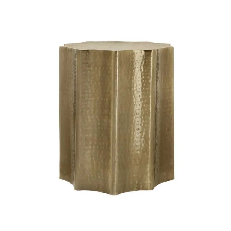 Accent table - 22"h / gold iron metal end table - Monarch
