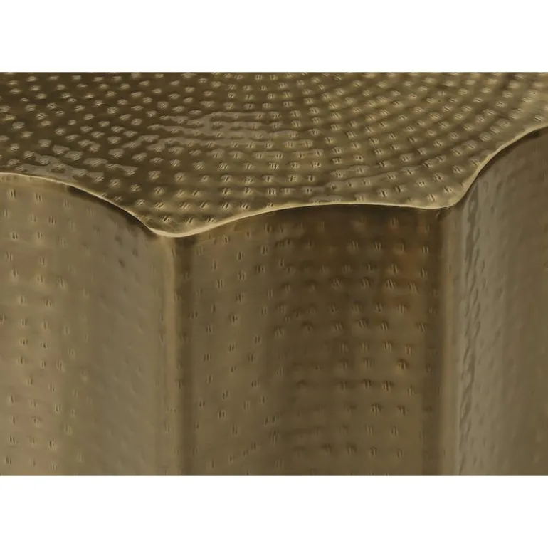 Accent table - 22"h / gold iron metal end table - Monarch
