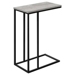 Accent table - 25"h / grey / black metal - Monarch