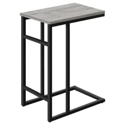 Accent table - 24"h / grey / black metal - Monarch