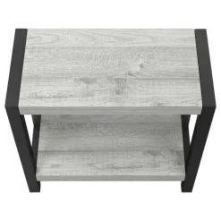 Accent table - 22"h / grey / black metal - Monarch