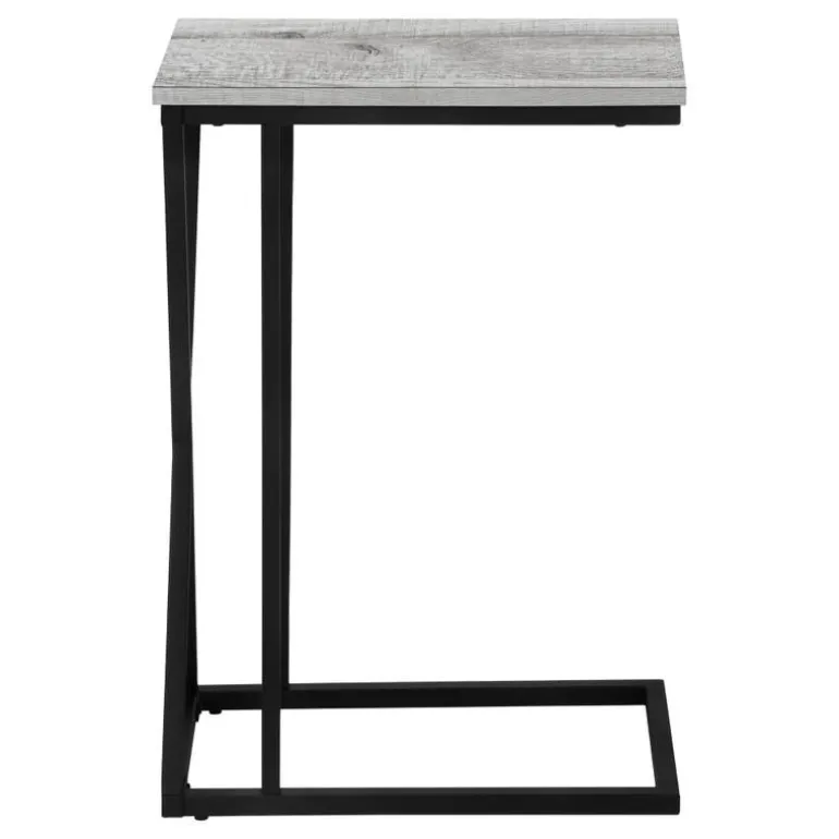 Accent table - 25"h / grey / black metal - Monarch