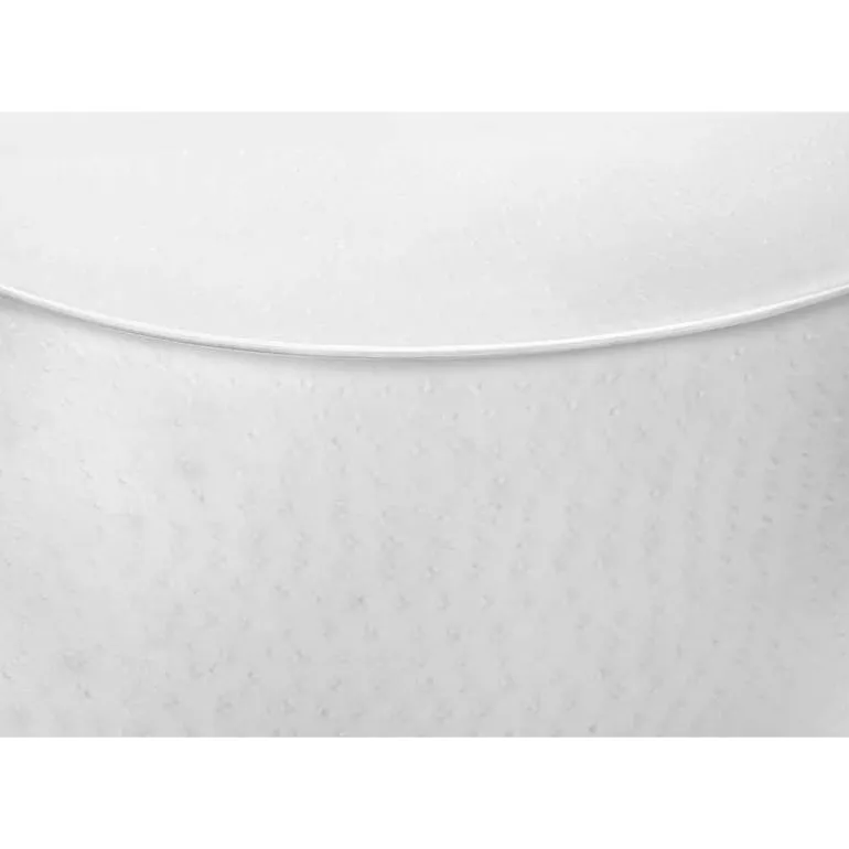 Accent table - 22"h / white textured iron metal drum end - Monarch
