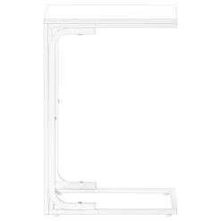 Accent table - 25"h /white / white metal - Monarch